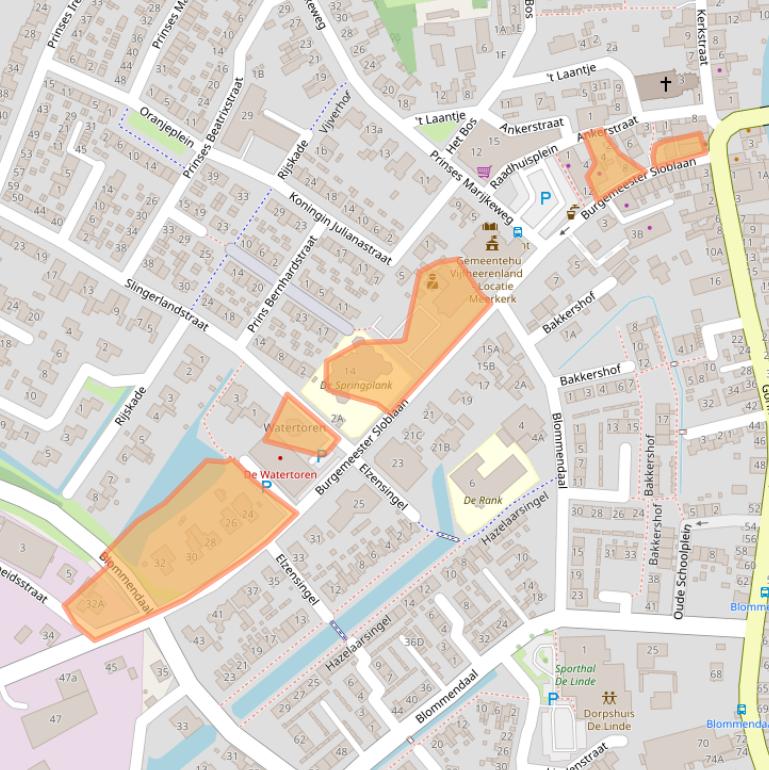 Kaart van postcodegebied 4231AB.