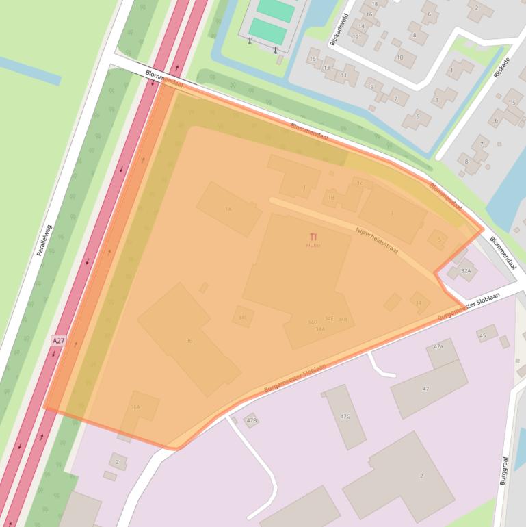 Kaart van postcodegebied 4231AC.