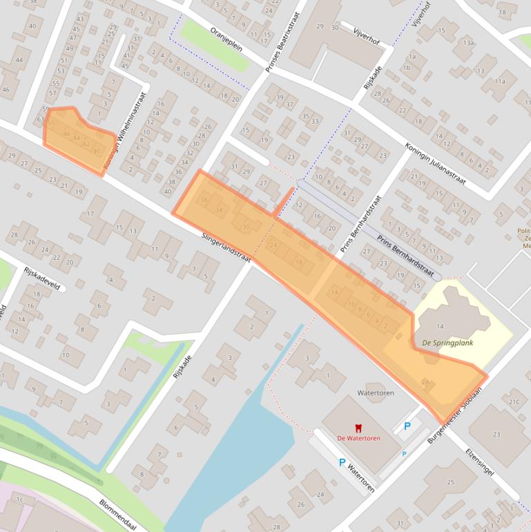 Kaart van postcodegebied 4231AE.