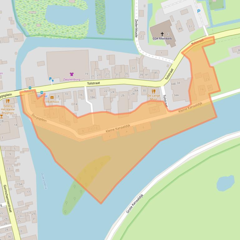 Kaart van postcodegebied 4231BD.