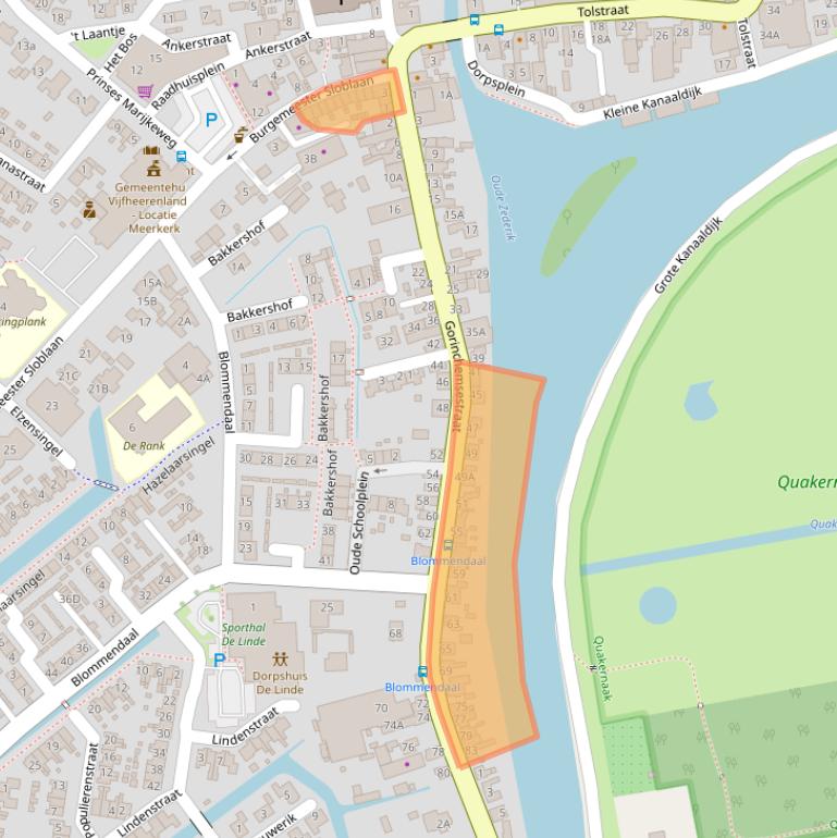 Kaart van postcodegebied 4231BG.