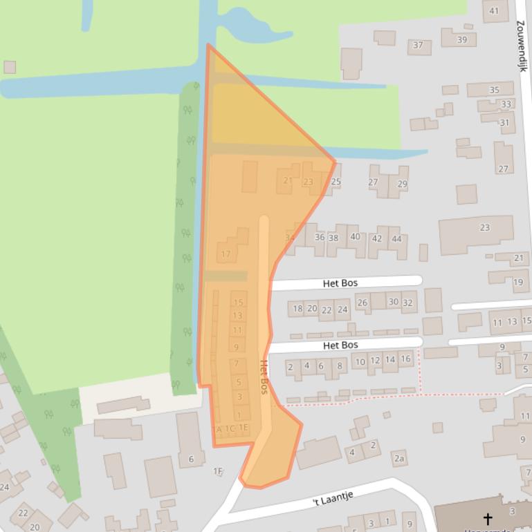 Kaart van postcodegebied 4231BM.