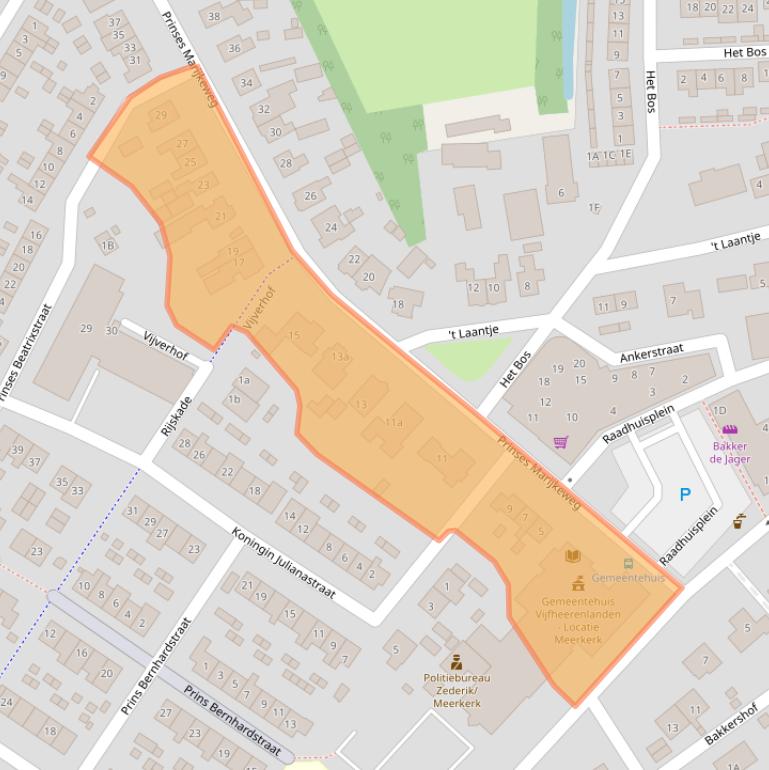 Kaart van postcodegebied 4231BP.