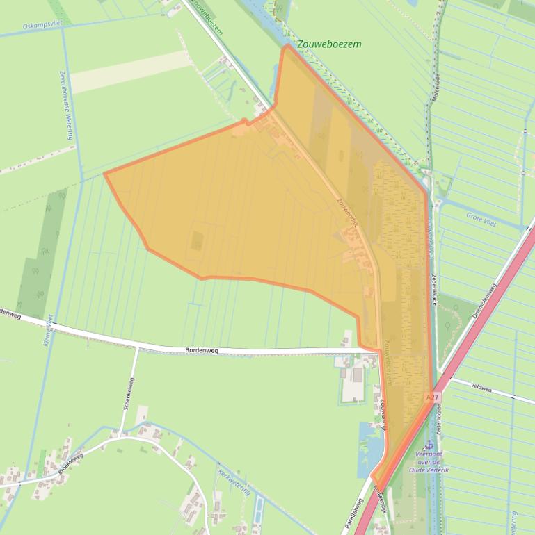 Kaart van postcodegebied 4231CD.