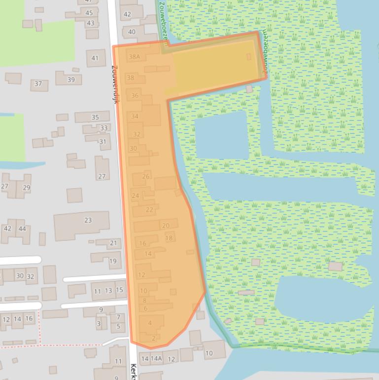 Kaart van postcodegebied 4231CE.