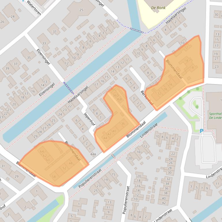 Kaart van postcodegebied 4231DD.