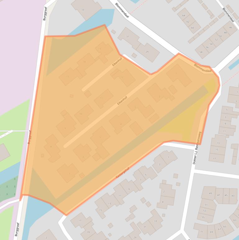 Kaart van postcodegebied 4231DE.