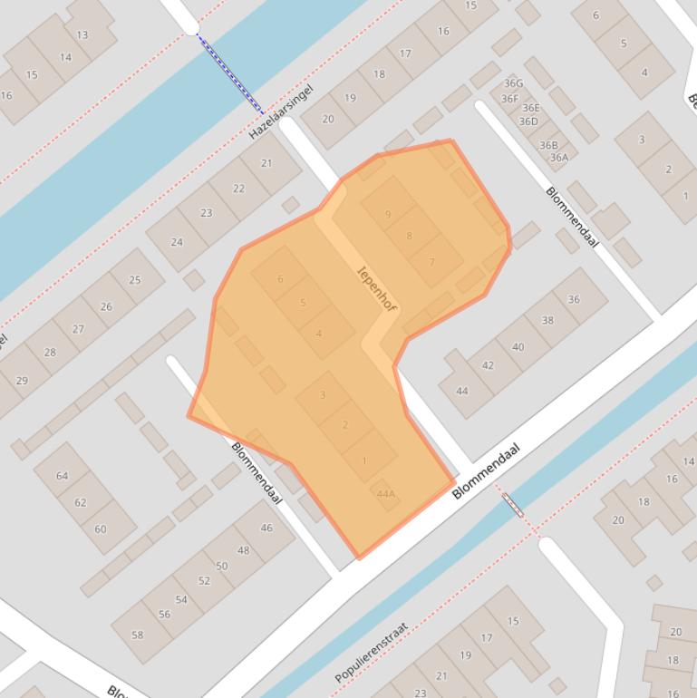 Kaart van postcodegebied 4231DG.