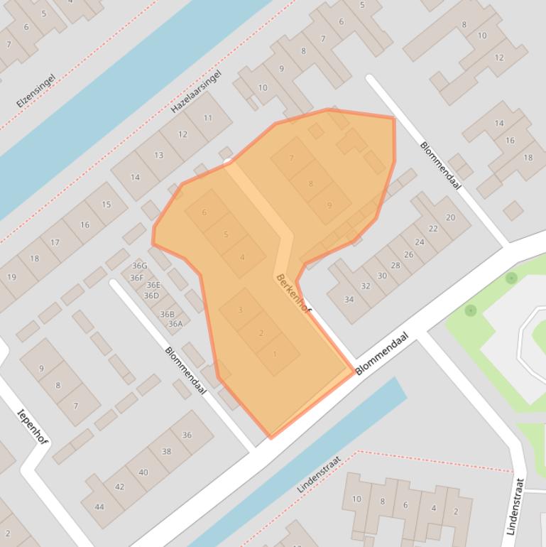 Kaart van postcodegebied 4231DH.