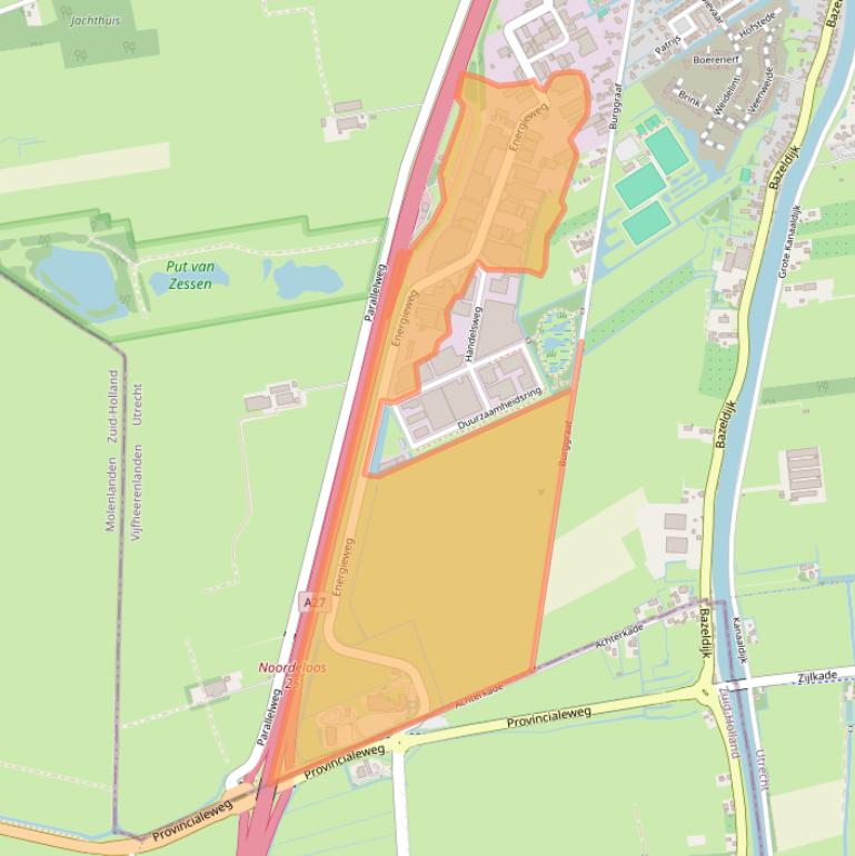 Kaart van postcodegebied 4231DJ.