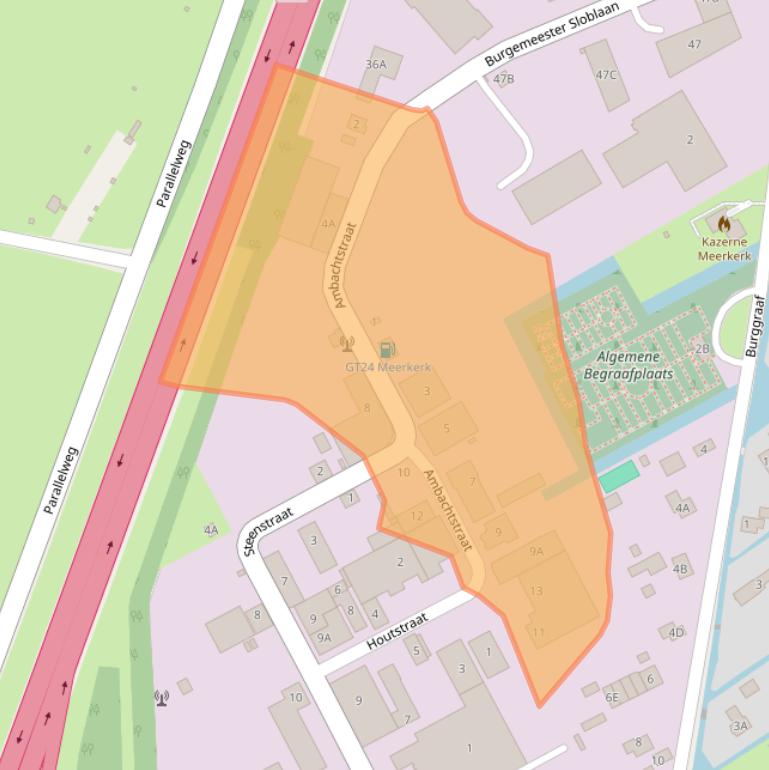 Kaart van postcodegebied 4231DP.