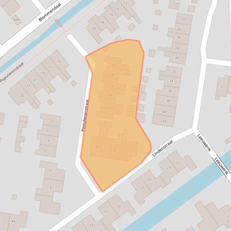 Kaart van postcodegebied 4231DX.