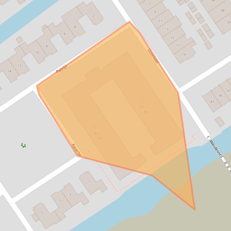 Kaart van postcodegebied 4231EG.