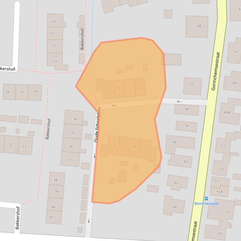 Kaart van postcodegebied 4231SB.