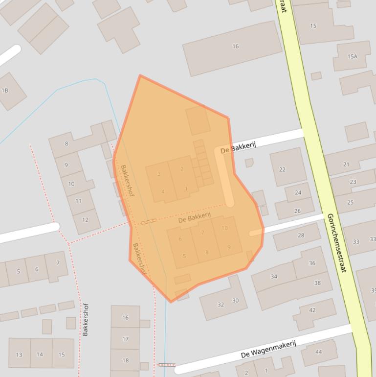 Kaart van postcodegebied 4231SC.