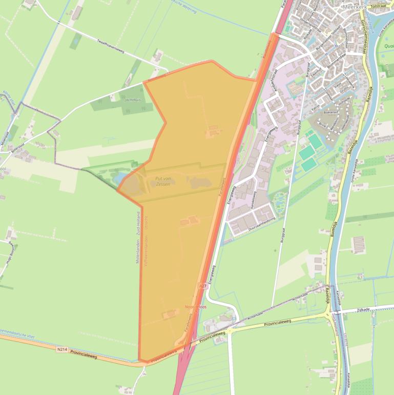 Kaart van postcodegebied 4231VA.