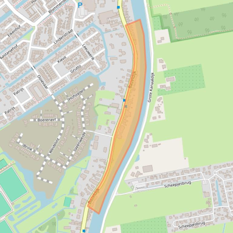 Kaart van postcodegebied 4231ZB.