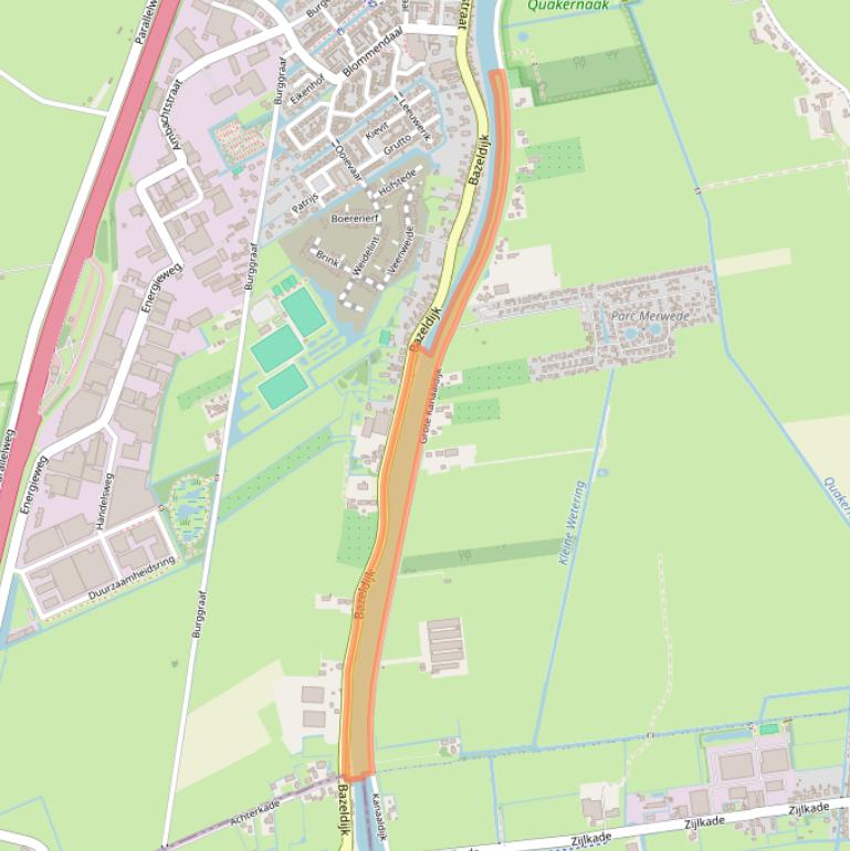 Kaart van postcodegebied 4231ZC.