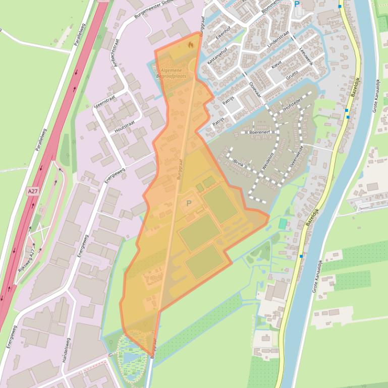 Kaart van postcodegebied 4231ZJ.