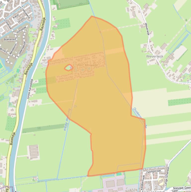 Kaart van postcodegebied 4231ZZ.