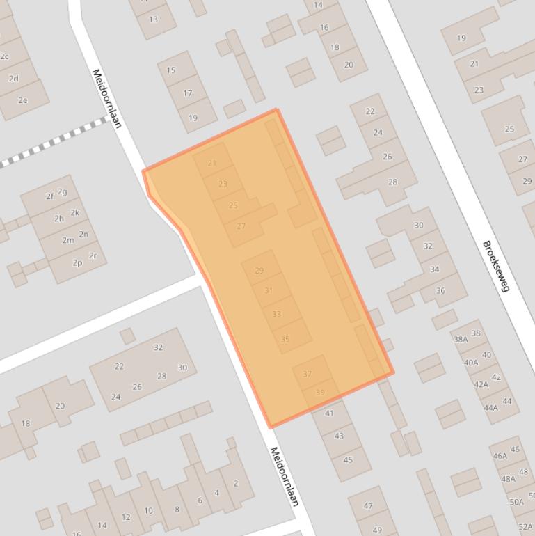 Kaart van postcodegebied 4233CP.