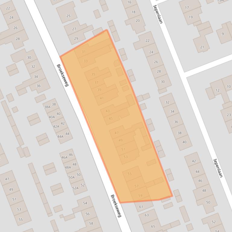 Kaart van postcodegebied 4233CT.