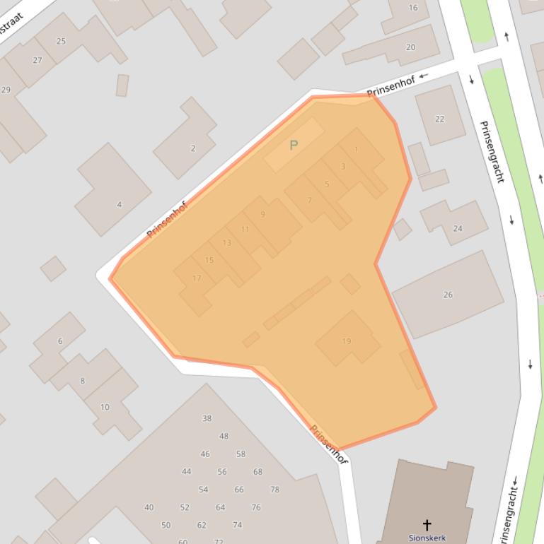 Kaart van postcodegebied 4233DA.