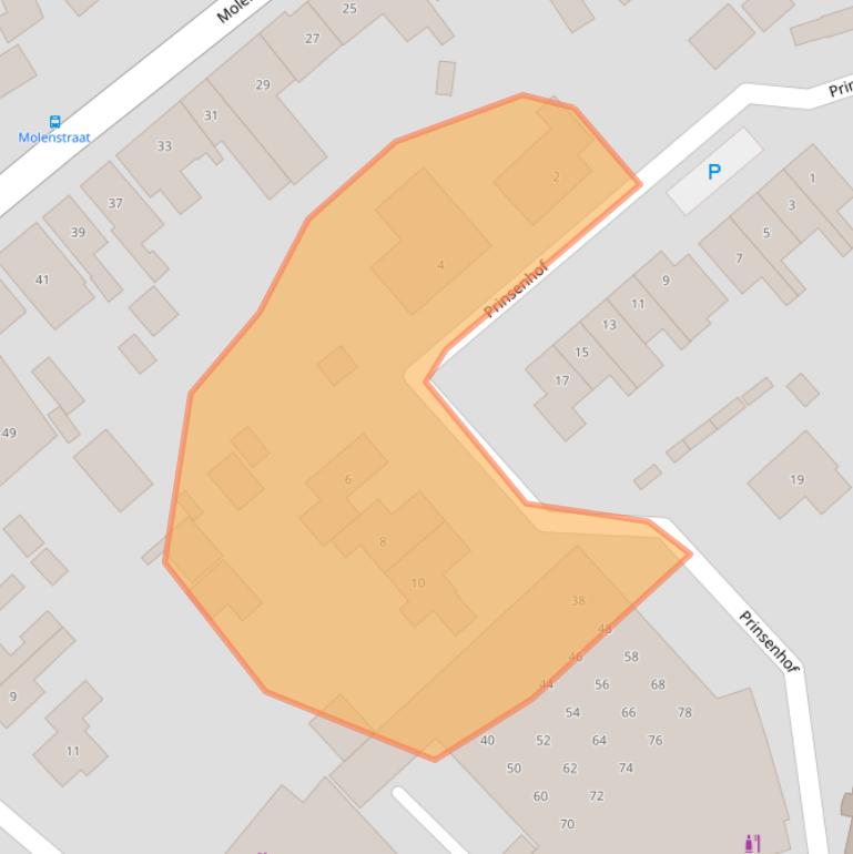 Kaart van postcodegebied 4233DB.