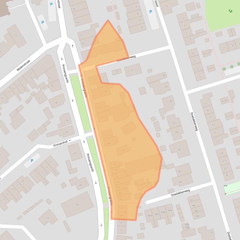 Kaart van postcodegebied 4233ET.