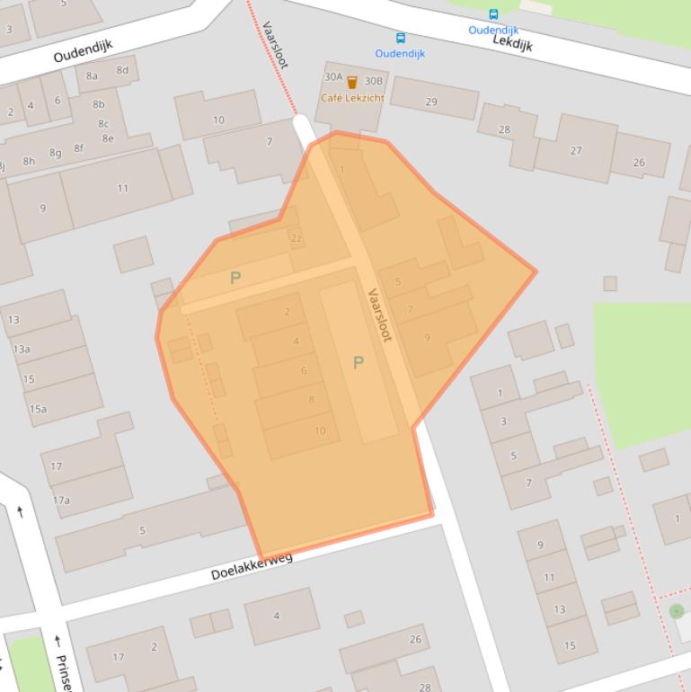 Kaart van postcodegebied 4233HB.