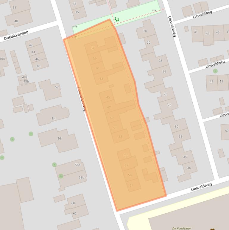 Kaart van postcodegebied 4233HD.