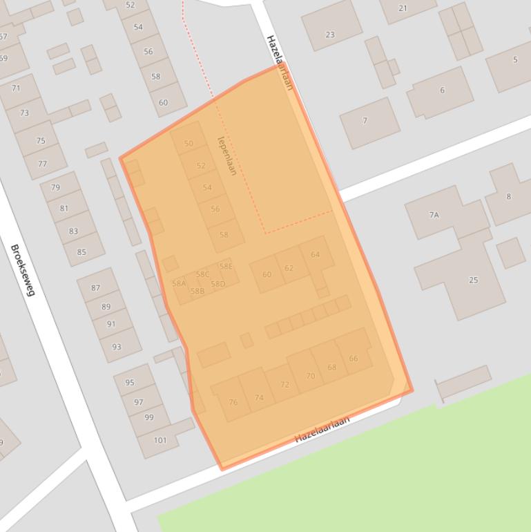 Kaart van postcodegebied 4233HR.