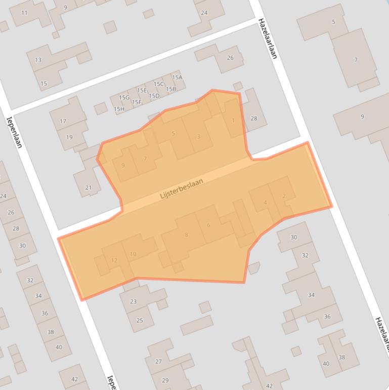 Kaart van postcodegebied 4233HW.