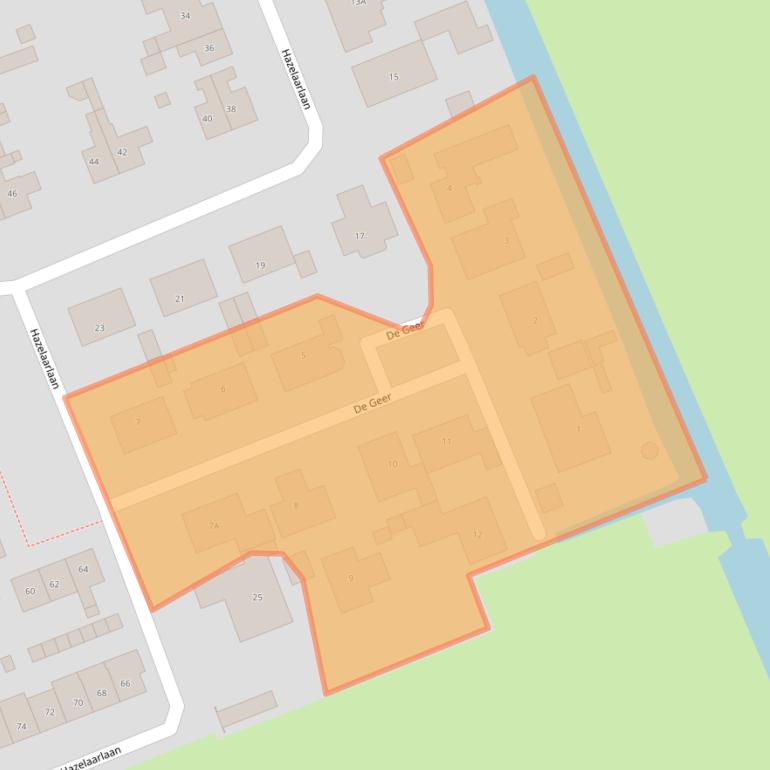 Kaart van postcodegebied 4233HX.