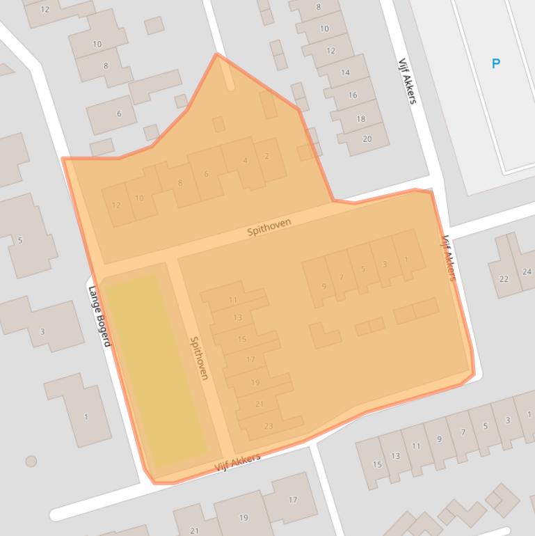 Kaart van postcodegebied 4235AG.