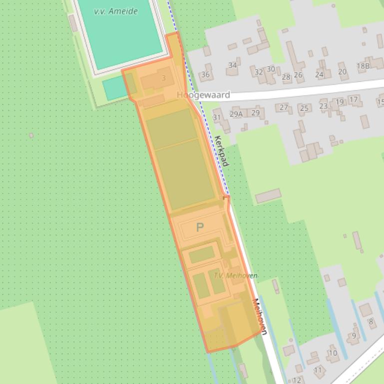 Kaart van postcodegebied 4235VJ.