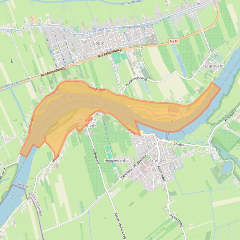 Kaart van postcodegebied 4235VM.