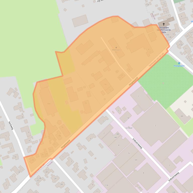 Kaart van postcodegebied 4235VS.