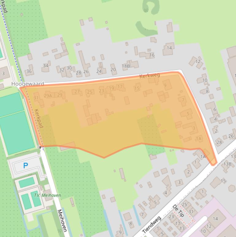Kaart van postcodegebied 4235VT.