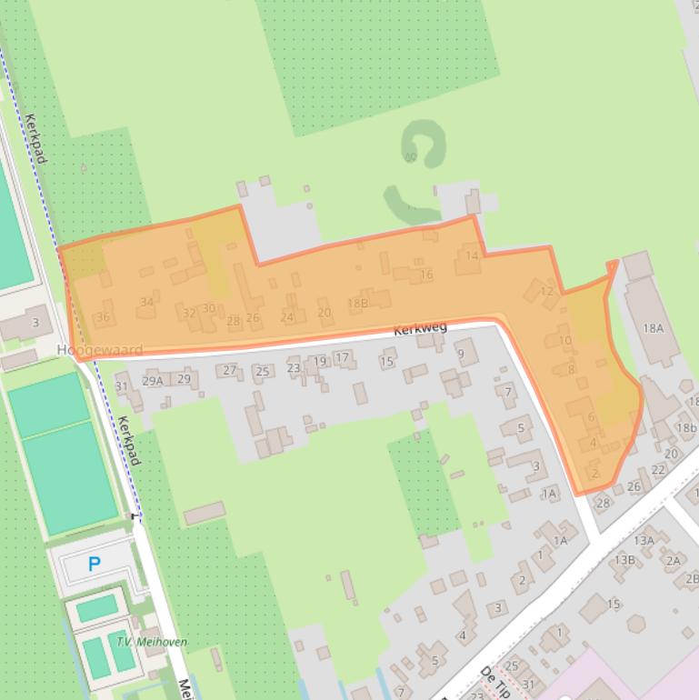 Kaart van postcodegebied 4235VV.