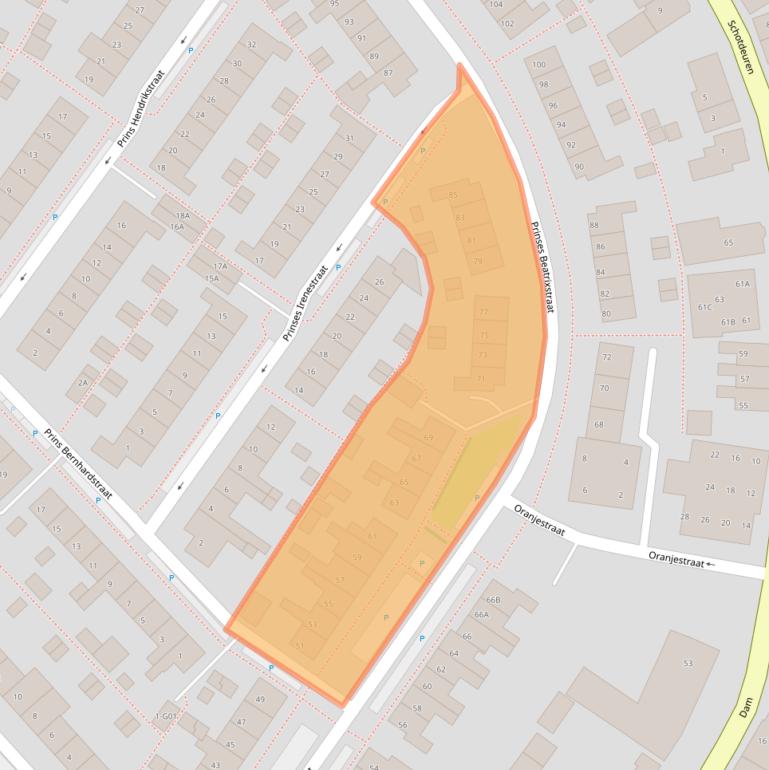 Kaart van postcodegebied 4241AB.