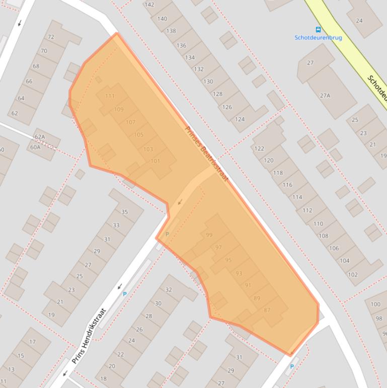 Kaart van postcodegebied 4241AC.