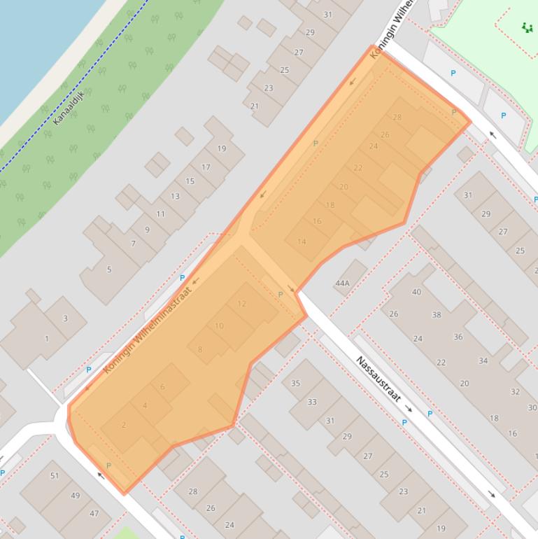 Kaart van postcodegebied 4241AX.