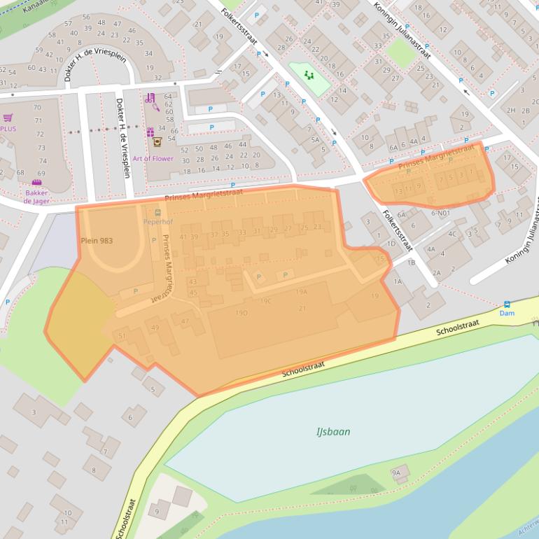 Kaart van postcodegebied 4241BA.