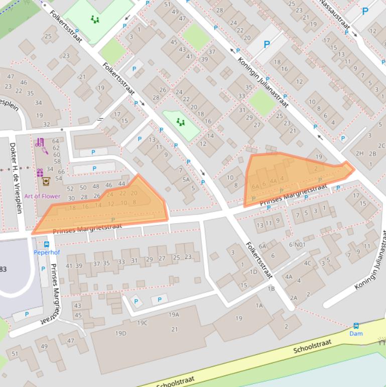 Kaart van postcodegebied 4241BB.