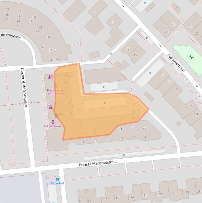 Kaart van postcodegebied 4241BC.