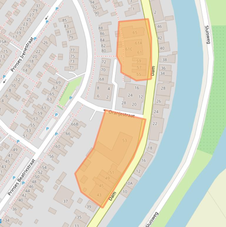 Kaart van postcodegebied 4241BM.