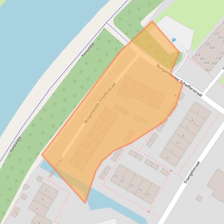 Kaart van postcodegebied 4241CZ.