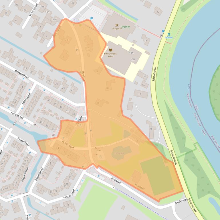 Kaart van postcodegebied 4241DT.