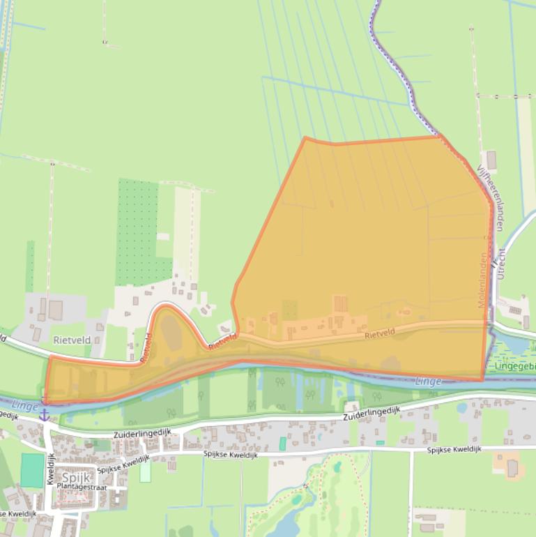 Kaart van postcodegebied 4241EC.